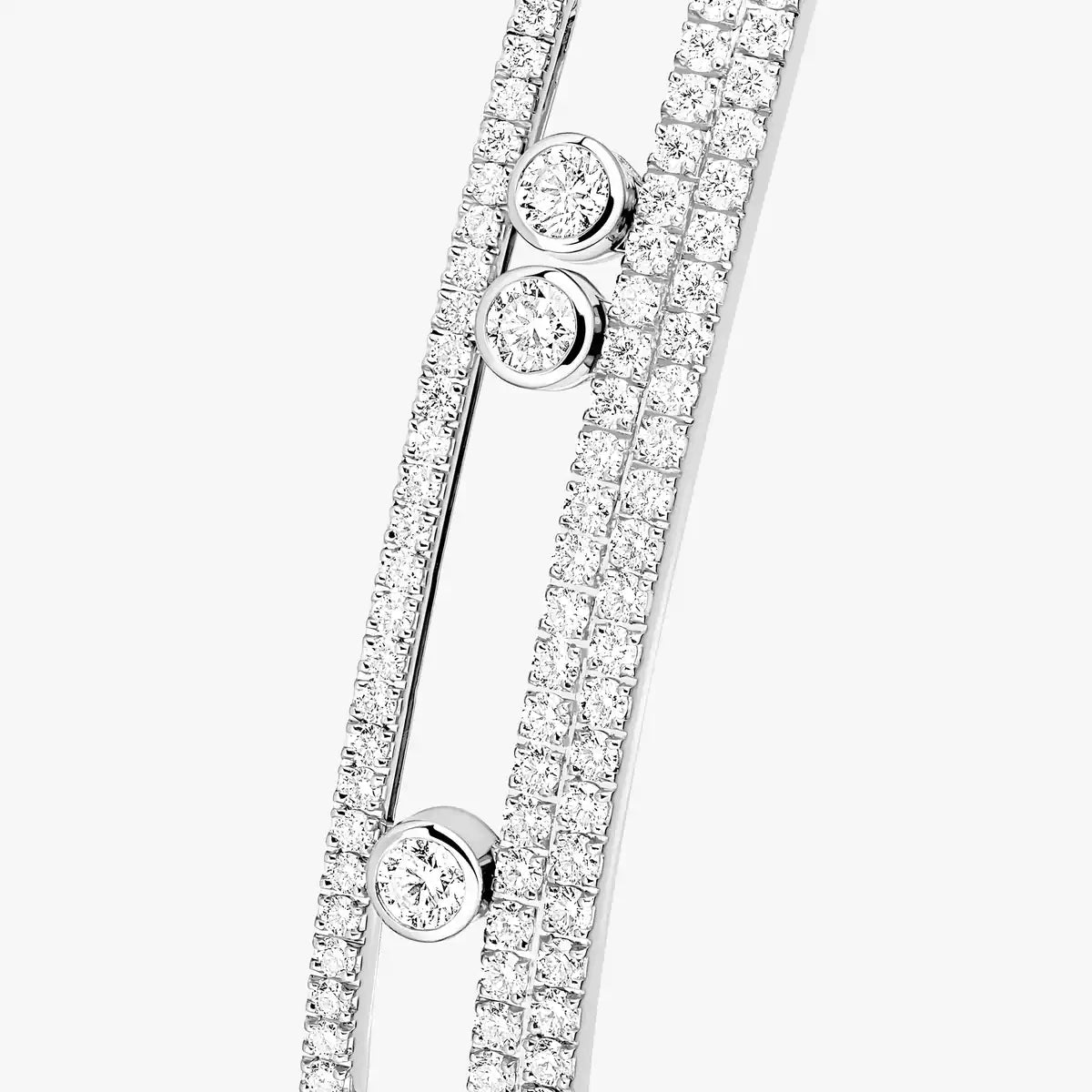 [Garvey]MOVE ROMANE PAVÉ DIAMOND BANGLE BRACELET
