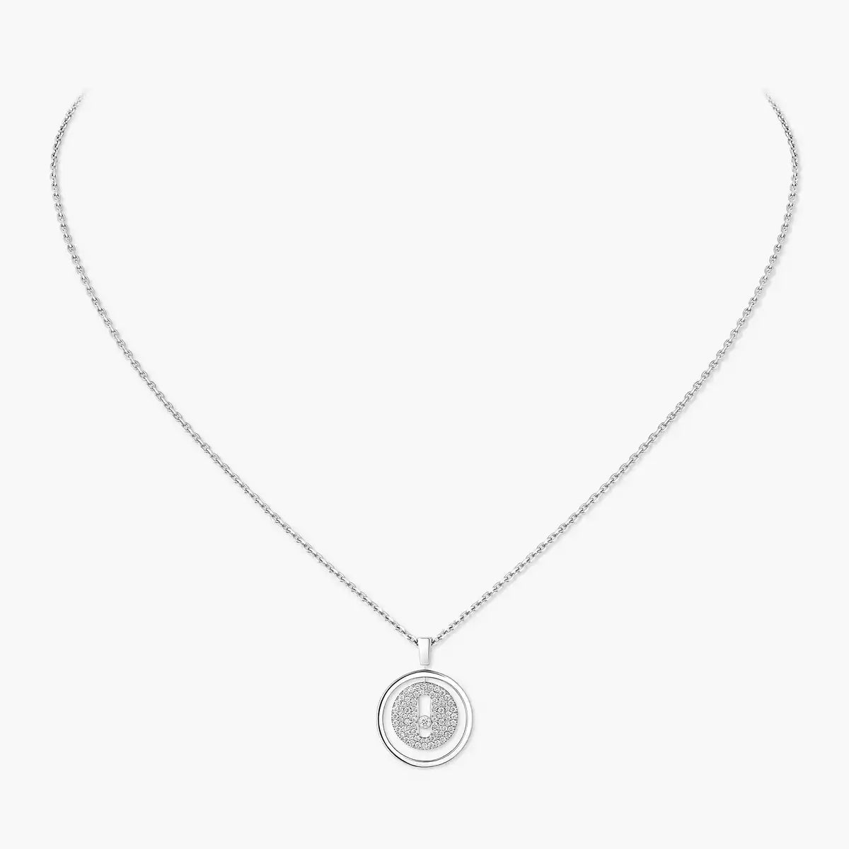 [Garvey]LUCKY MOVE FULL PAVÉ DIAMOND NECKLACE