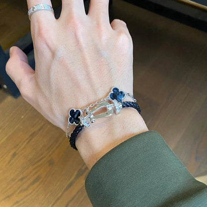 [Garvey ]CLOVER 5 MOTIF PIETERSITE BRACELET COLLECTION