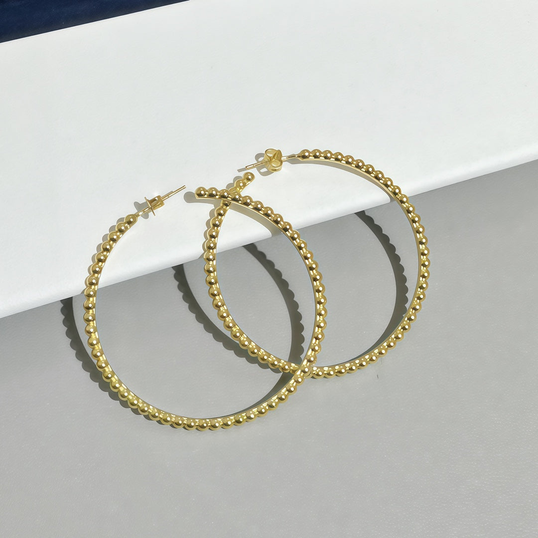 [Garvey] SMOOTH BEAD STUD EARRINGS