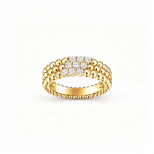 [Garvey] THREE-ROW DIAMOND RING