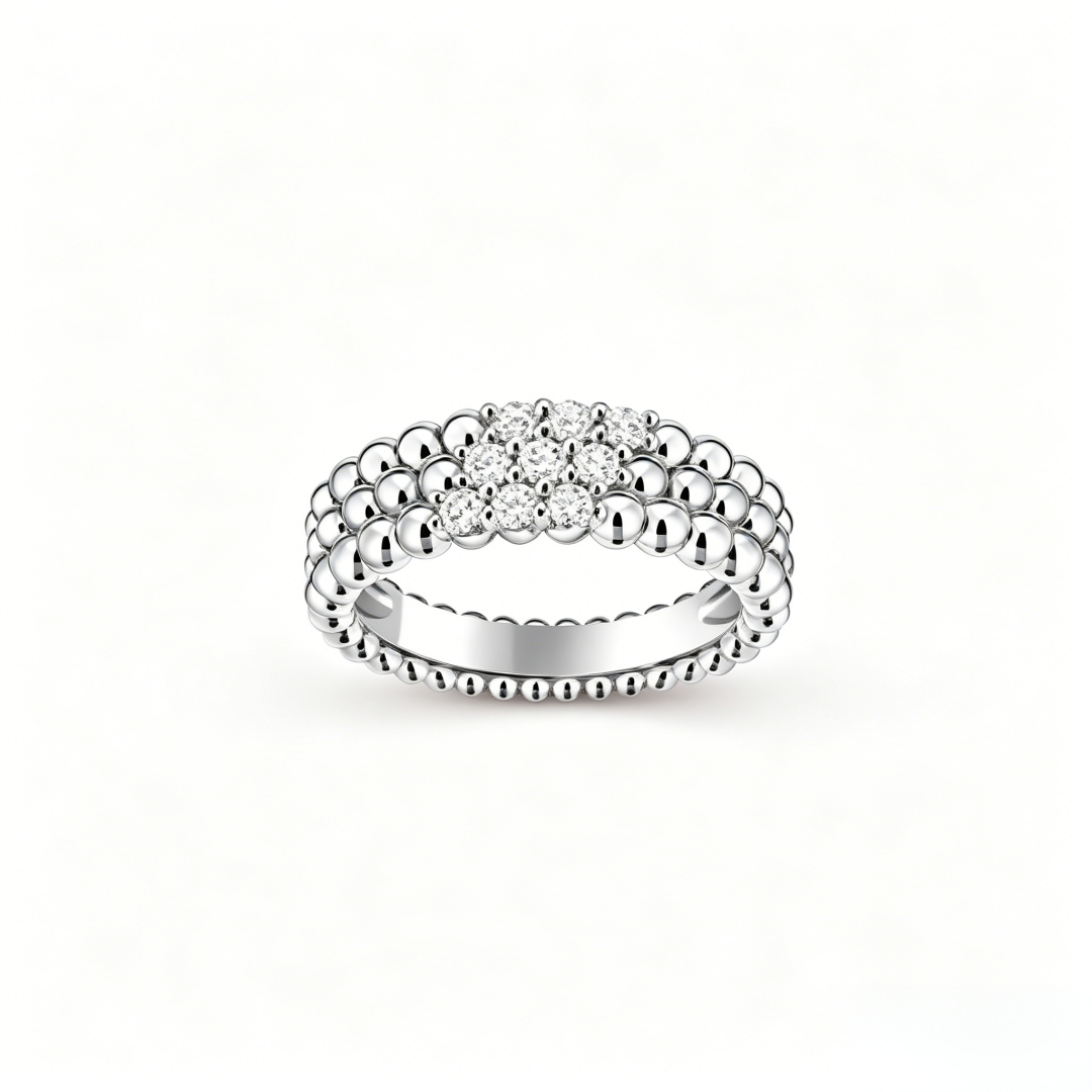 [Garvey] THREE-ROW DIAMOND RING