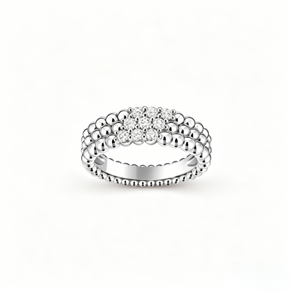 [Garvey] THREE-ROW DIAMOND RING