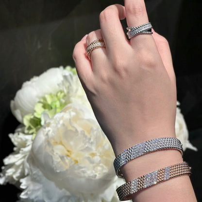 [Garvey]  FIVE-ROW DIAMOND BRACELET