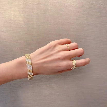 [Garvey]  FIVE-ROW DIAMOND BRACELET