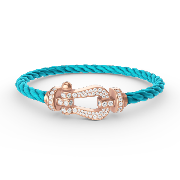 [Garvey ]FORCE LARGE HORSESHOE FULL DIAMOND BRACELET ROSE GOLD