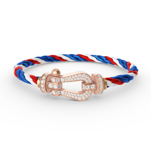 [Garvey]FORCE LARGE HORSESHOE FULL DIAMOND BRACELET - ROSE GOLD