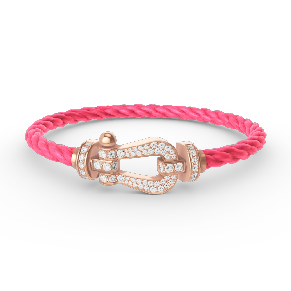 [Garvey ]FORCE LARGE HORSESHOE FULL DIAMOND BRACELET ROSE GOLD