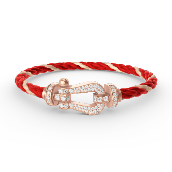 [Garvey ]FORCE LARGE HORSESHOE FULL DIAMOND BRACELET ROSE GOLD