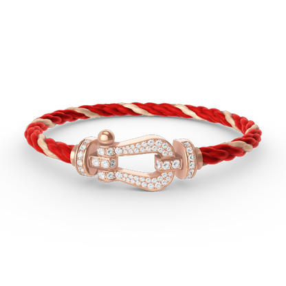 [Garvey ]FORCE LARGE HORSESHOE FULL DIAMOND BRACELET ROSE GOLD