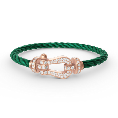 [Garvey ]FORCE LARGE HORSESHOE FULL DIAMOND BRACELET ROSE GOLD