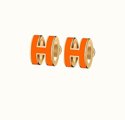 [Garvey ]MINI POP H EARRINGS ORANGE