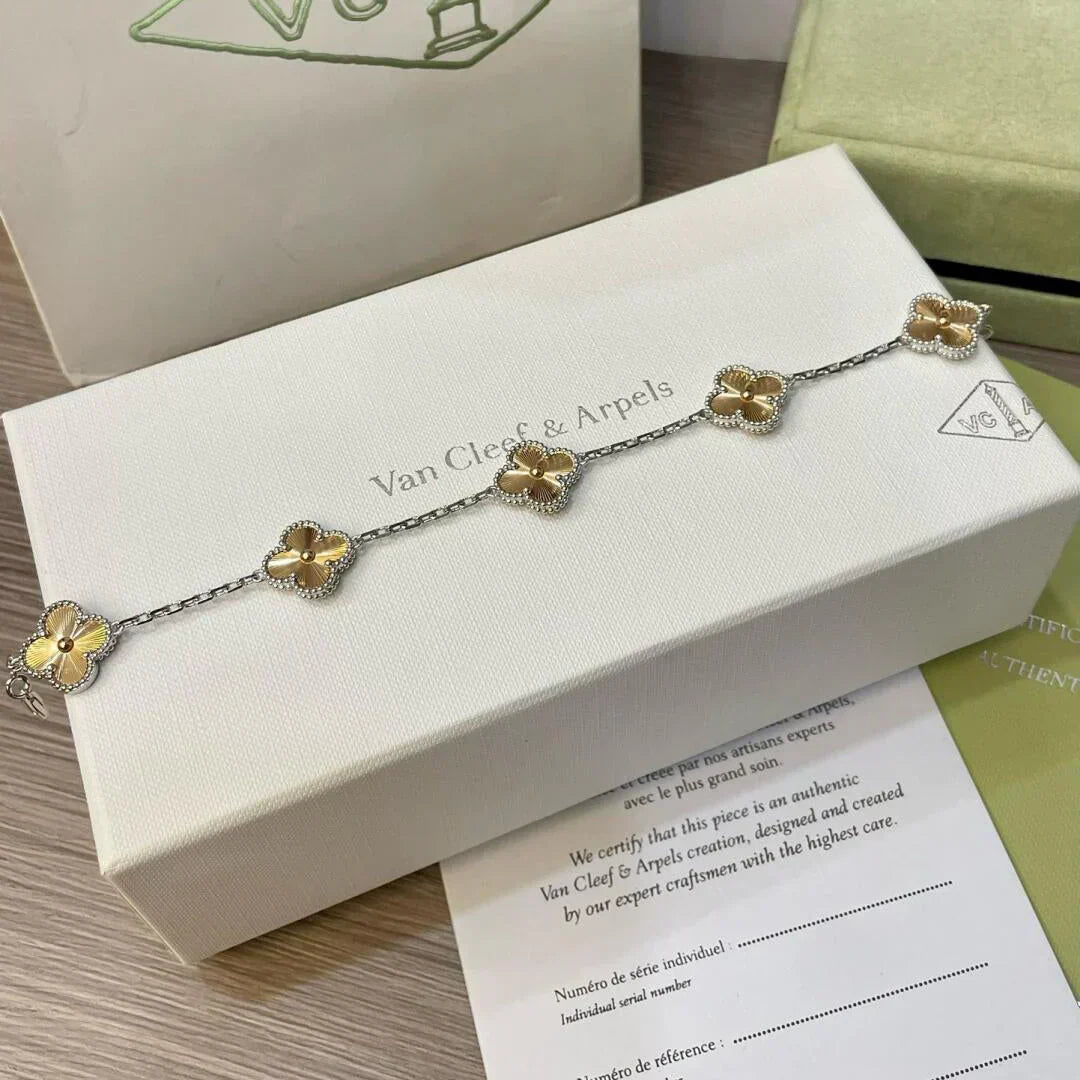 [Garvey ] CLOVER 5 MOTIF LASER BRACELET COLLECTION