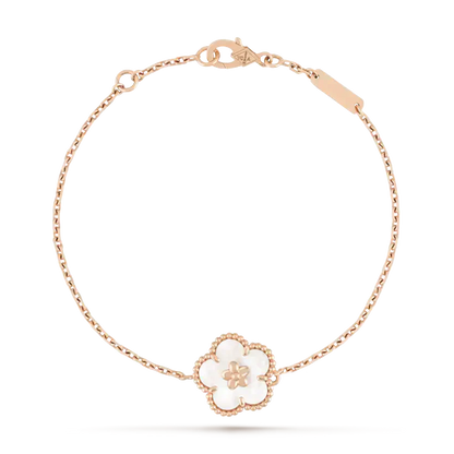 [Garvey ]LUCKY WHITE MOP PLUM BLOSSOM  BRACELET