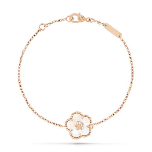[Garvey ]LUCKY WHITE MOP PLUM BLOSSOM  BRACELET