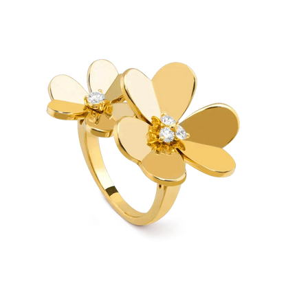 [Garvey ]CLOVER COMOS GOLD DIAMOND RING