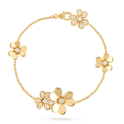 [Garvey ]FRIVOLE GOLD 5 FLOWERS BRACELET