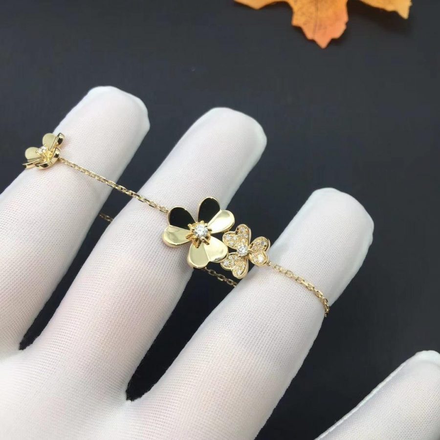 [Garvey ]FRIVOLE GOLD 5 FLOWERS BRACELET