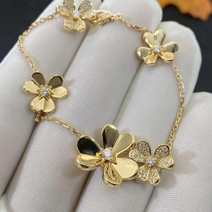[Garvey ]FRIVOLE GOLD 5 FLOWERS BRACELET