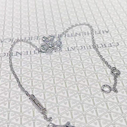 [Garvey ]FRIVOLE SILVER FLOWER DIAMOND BRACELET