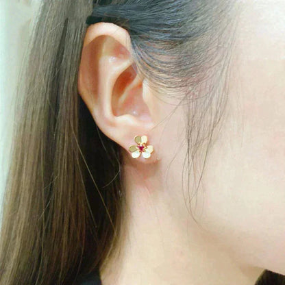 [Garvey ]FRIVOLE  FLOWER PINK EARRINGS