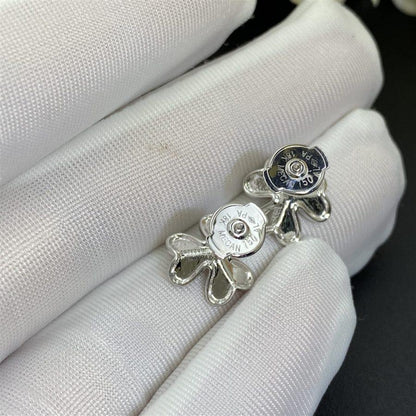 [Garvey ]FRIVOLE MINI SILVER FLOWER EARRINGS