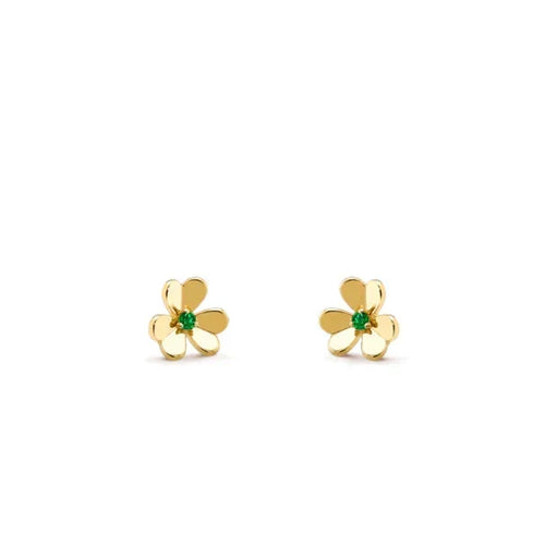 [Garvey ]FRIVOLE  FLOWER MALACHITE EARRINGS