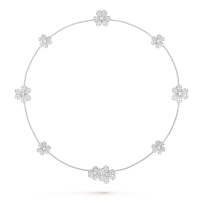 [Garvey ]FRIVOLE SILVER 9 FLOWERS NECKLACE