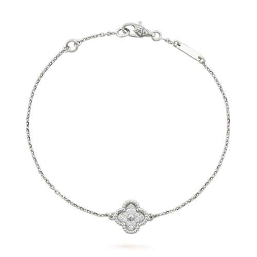 [Garvey ]CLOVER  SINGLE FLOWER BRACELET SILVER