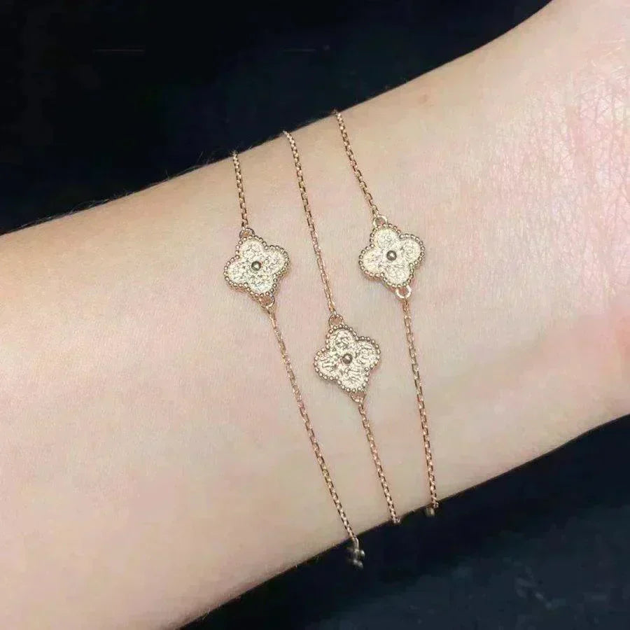 [Garvey ]CLOVER SINGLE FLOWER BRACELET