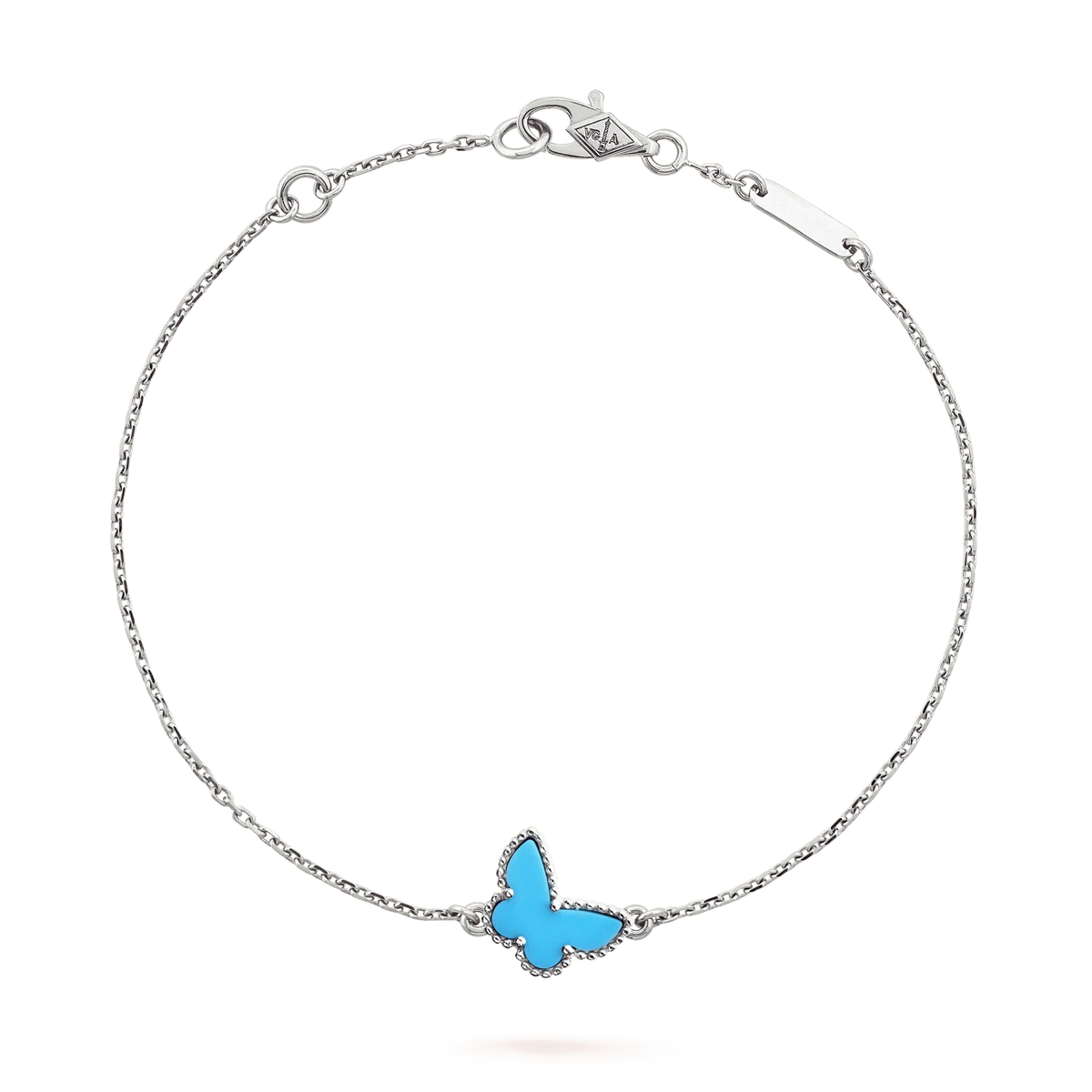 [Garvey ]BUTTERFLY TURQUOISE BUTTERFLY BRACELET SILVER