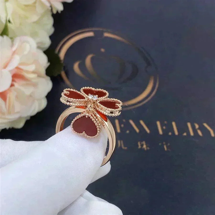 [Garvey ]SWEET CLOVER CARNELIAN RING