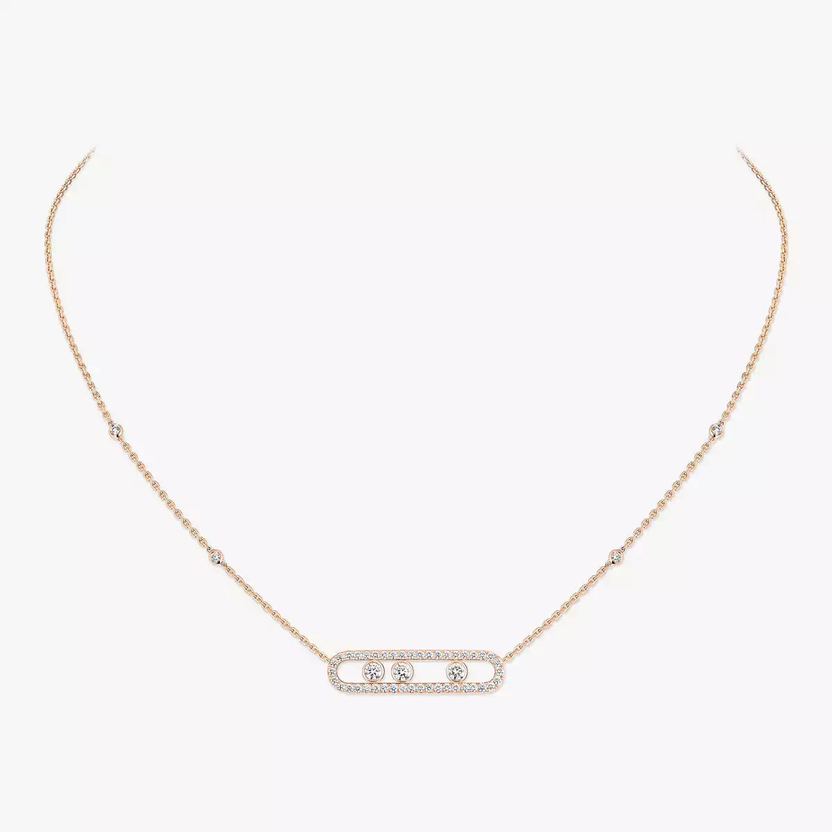 [Garvey]MOVE PAVÉ FULL DIAMOND NECKLACE