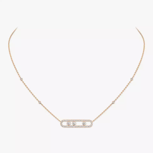 [Garvey]MOVE PAVÉ FULL DIAMOND NECKLACE