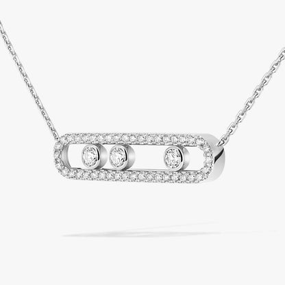 [Garvey]MOVE PAVÉ FULL DIAMOND NECKLACE