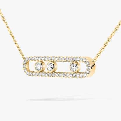 [Garvey]MOVE PAVÉ FULL DIAMOND NECKLACE