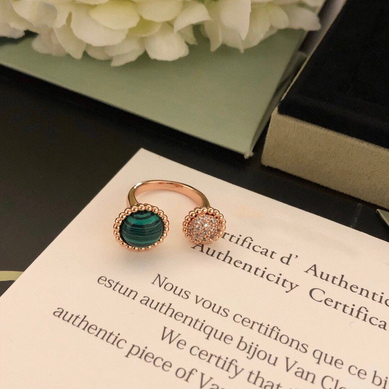 [Garvey ]PERLEE COULEURS DIAMOND ROSE GOLD BETWEEN THE FINGER RING