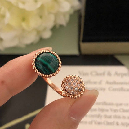 [Garvey ]PERLEE COULEURS DIAMOND ROSE GOLD BETWEEN THE FINGER RING
