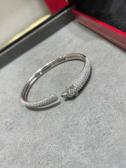 [Garvey ]PANTHERE FULL DIAMOND OPEN BRACELET