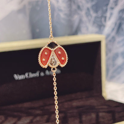 [Garvey ]LUCKY SPRING 1 MOTIF PINK GOLD BRACELET