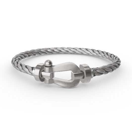 [Garvey]FORCE LARGE HORSESHOE BRACELET - WHITE GOLD