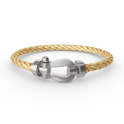[Garvey ]FORCE LARGE HORSESHOE NO DIAMOND BRACELET SILVER