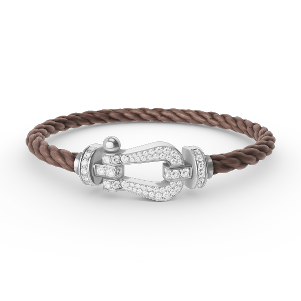 [Garvey ]FORCE LARGE HORSESHOE FULL DIAMOND BRACELET SILVER