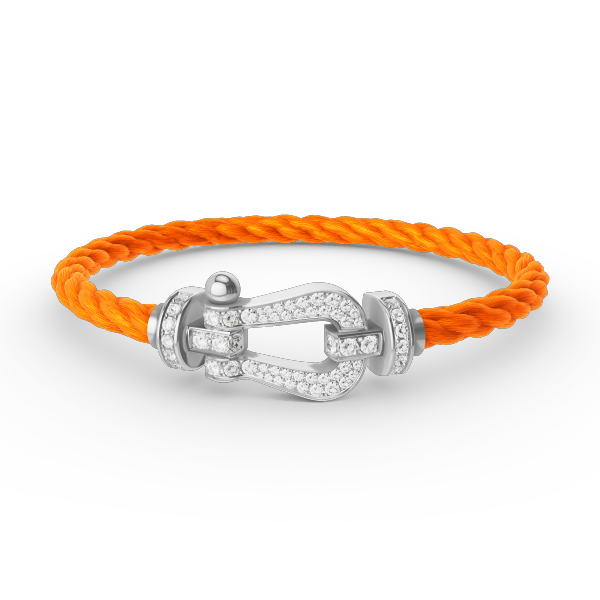 [Garvey ]FORCE LARGE HORSESHOE FULL DIAMOND BRACELET SILVER