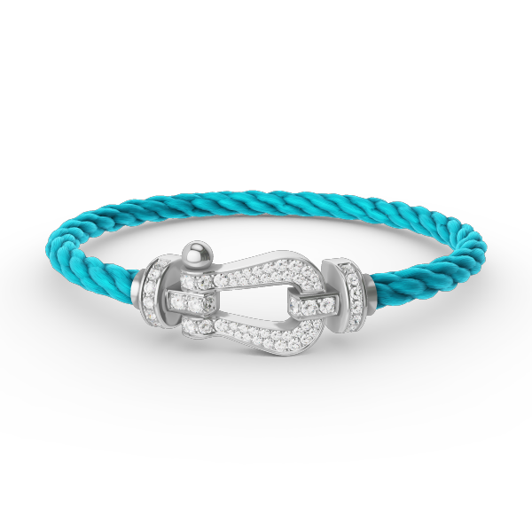 [Garvey ]FORCE LARGE HORSESHOE FULL DIAMOND BRACELET SILVER
