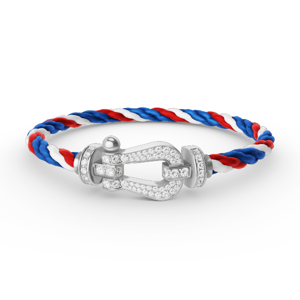 [Garvey ]FORCE LARGE HORSESHOE FULL DIAMOND BRACELET SILVER