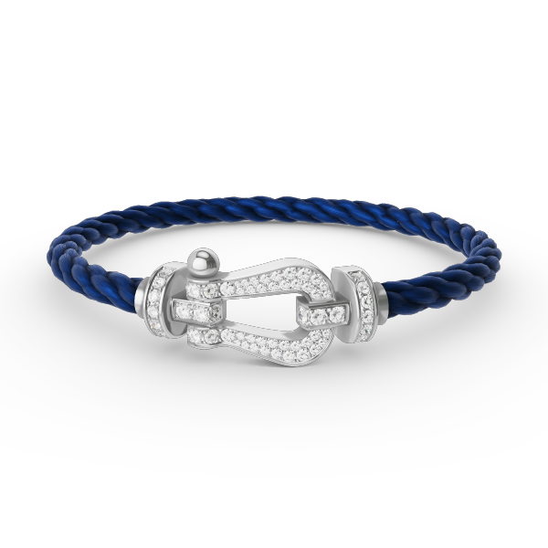 [Garvey ]FORCE LARGE HORSESHOE FULL DIAMOND BRACELET SILVER
