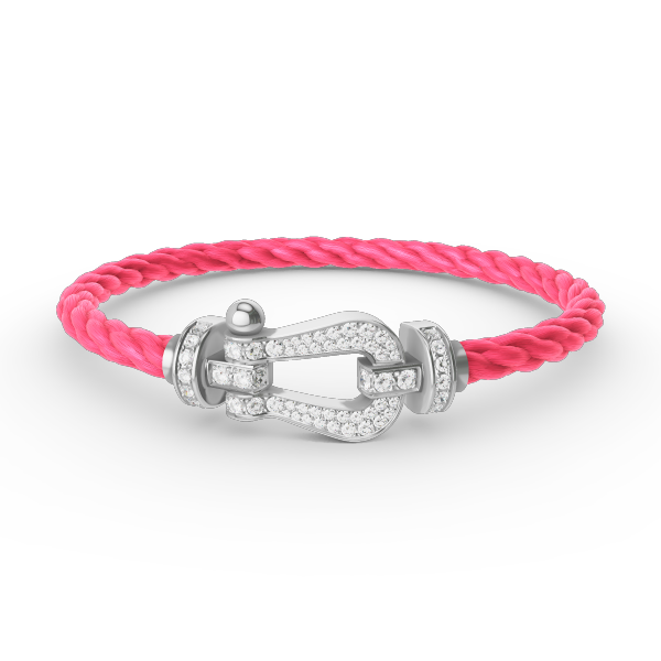 [Garvey ]FORCE LARGE HORSESHOE FULL DIAMOND BRACELET SILVER