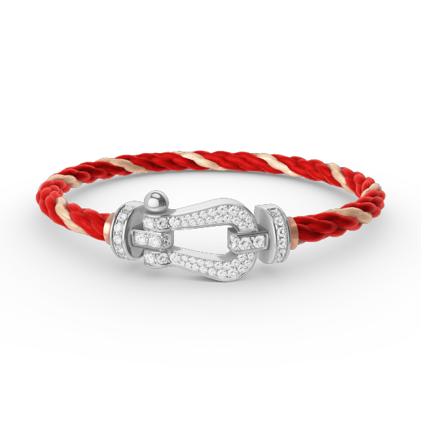 [Garvey ]FORCE LARGE HORSESHOE FULL DIAMOND BRACELET SILVER