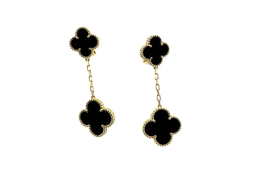 [Garvey ]CLOVER 2 MOTIFS  EARRINGS (MULTIPLE CHOICESC